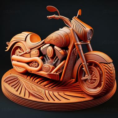 3D модель Kawasaki VN900 Custom (STL)